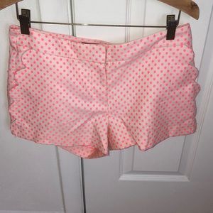 Jcrew size 4 neon polka dot shorts